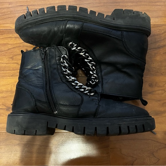 Combat lace up boots size 9.5 - Picture 2 of 12